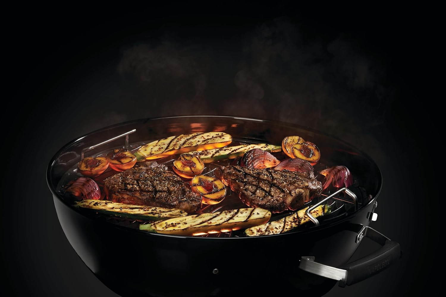 Napoleon NK18 Charcoal Kettle Grill – 18-Inch Black BBQ