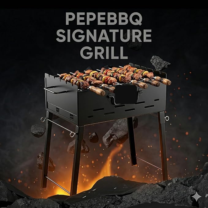 Pepe BBQ Heavy-Duty Mild Steel Portable Barbeque Grill |