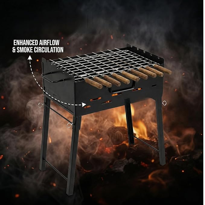 Pepe BBQ Heavy-Duty Mild Steel Portable Barbeque Grill |