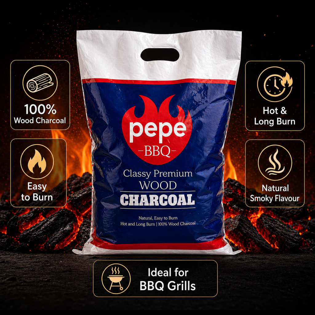 PepeBBQ Premium Charcoal Briquettes (2kg)