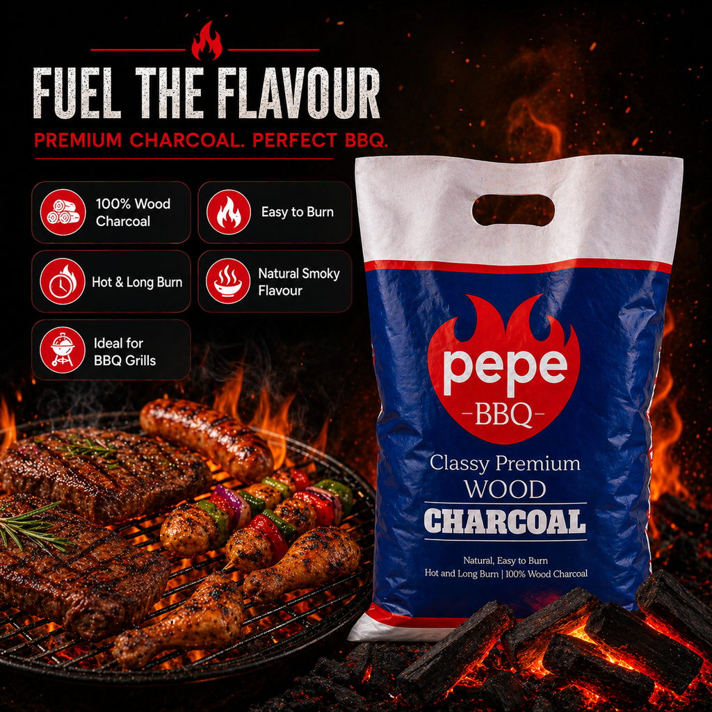 PepeBBQ Premium Charcoal Briquettes (2kg)