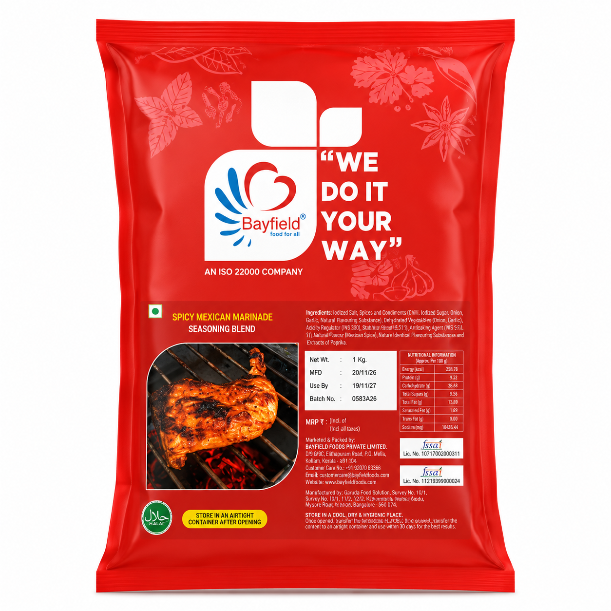 Bayfield Spicy Mexican Marinade – 1kg