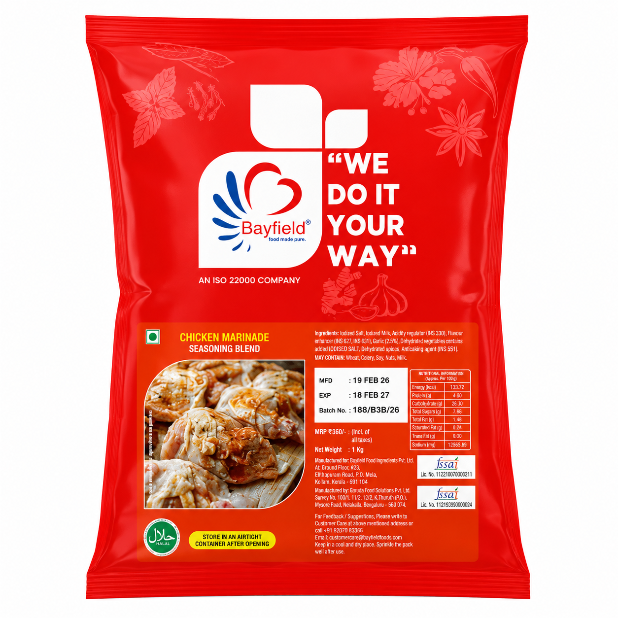 Bayfield Chicken Marinade Seasoning Blend – 1kg
