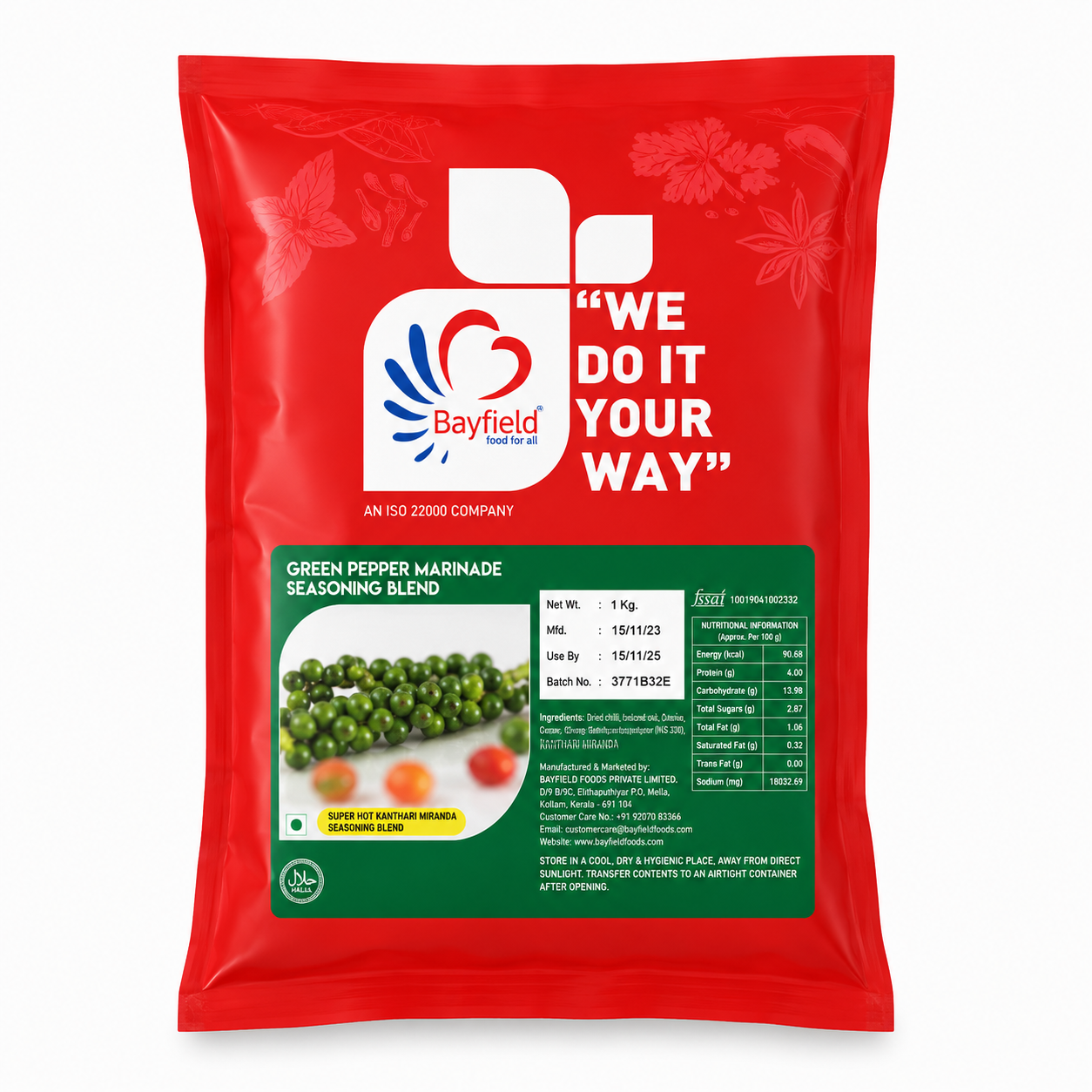 Bayfield Green Pepper Marinade – 1kg
