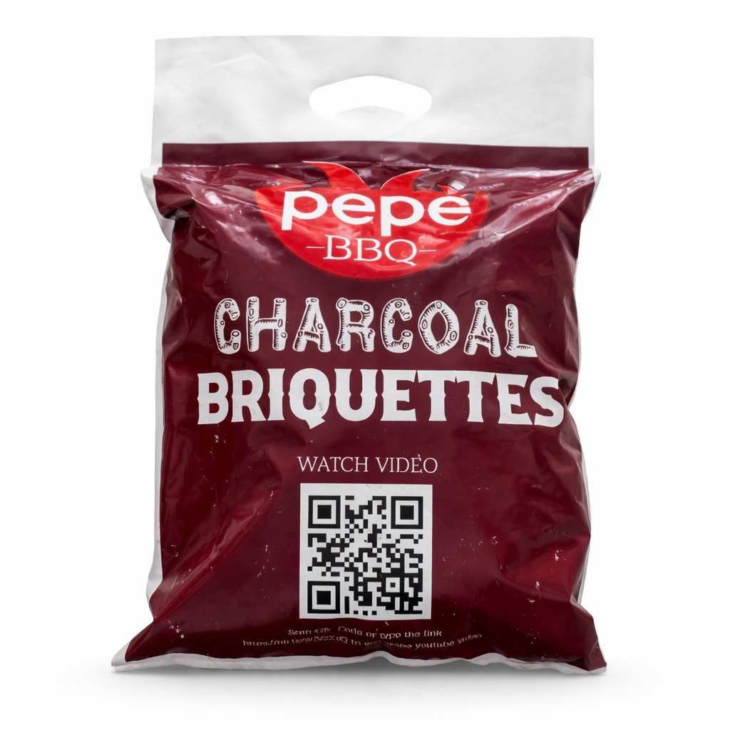 PepeBBQ Premium Coconut Shell Charcoal Briquettes (3kg)