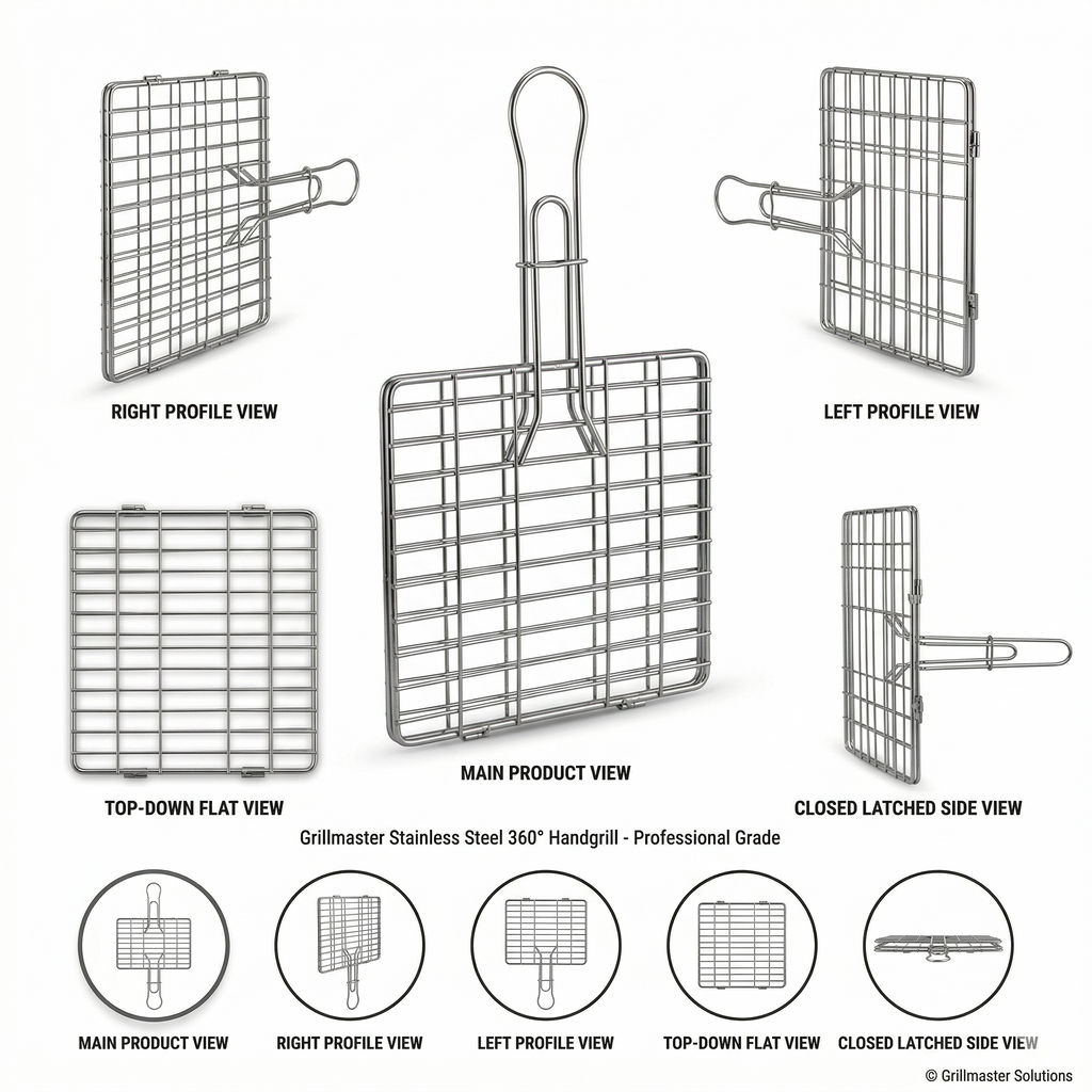 Standard Stainless Steel BBQ Grill Basket (12*12)