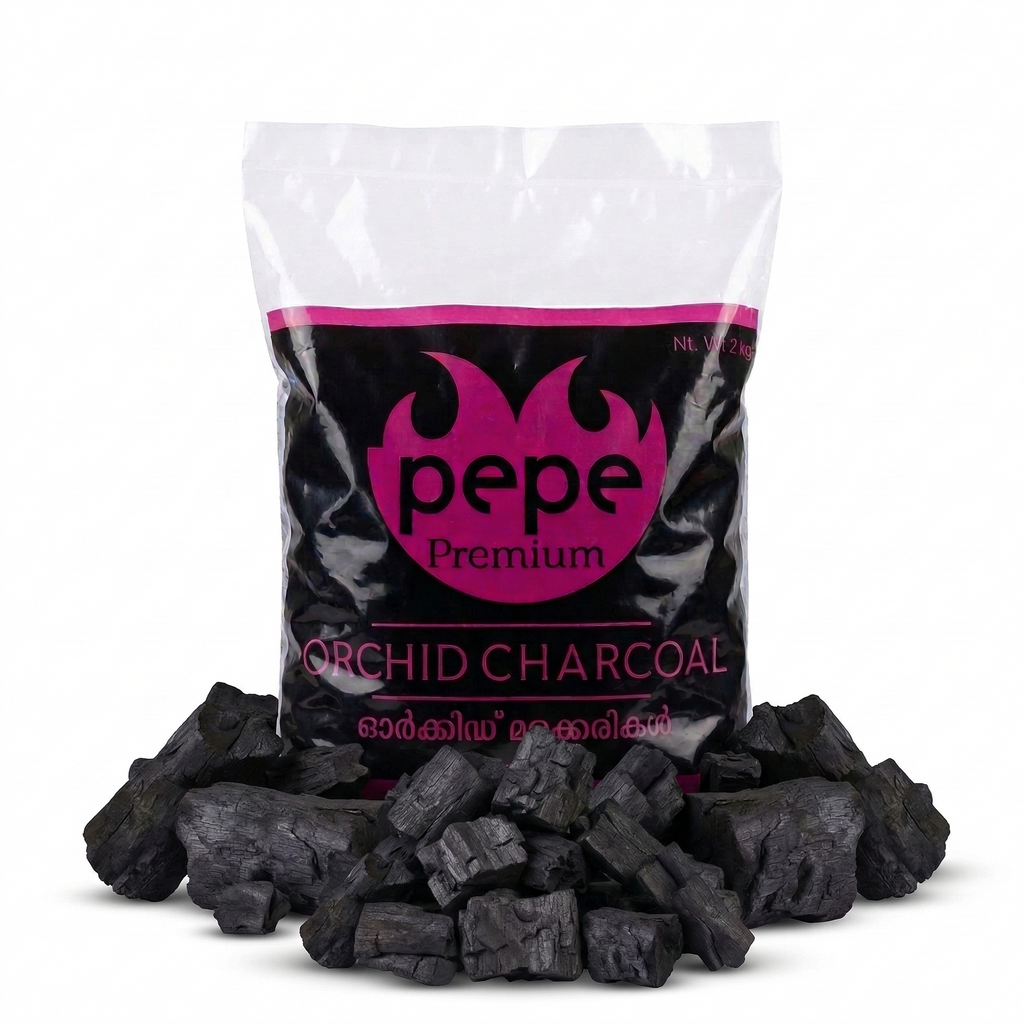 Horticultural Charcoal 2kg for Orchid, Succulent, Adenium, Terrarium & Gardening