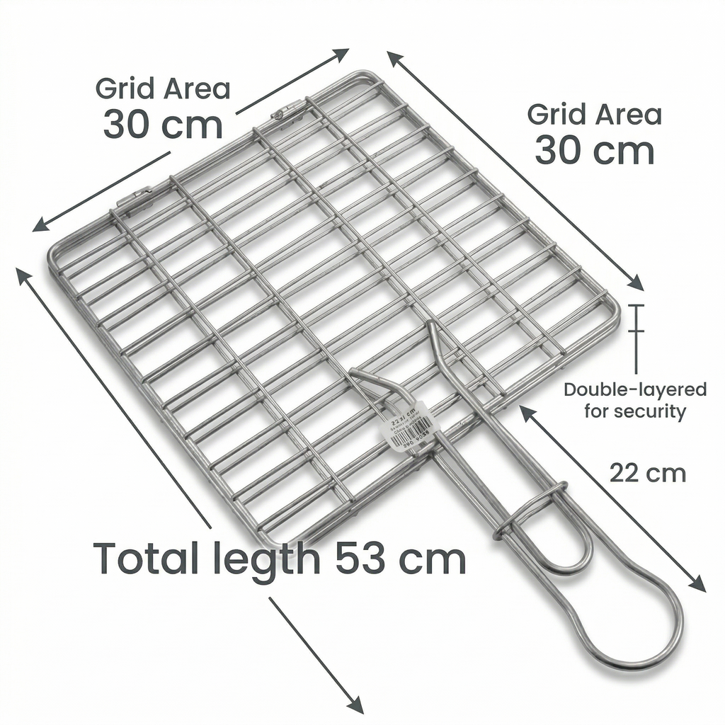 Standard Stainless Steel BBQ Grill Basket (12*12)