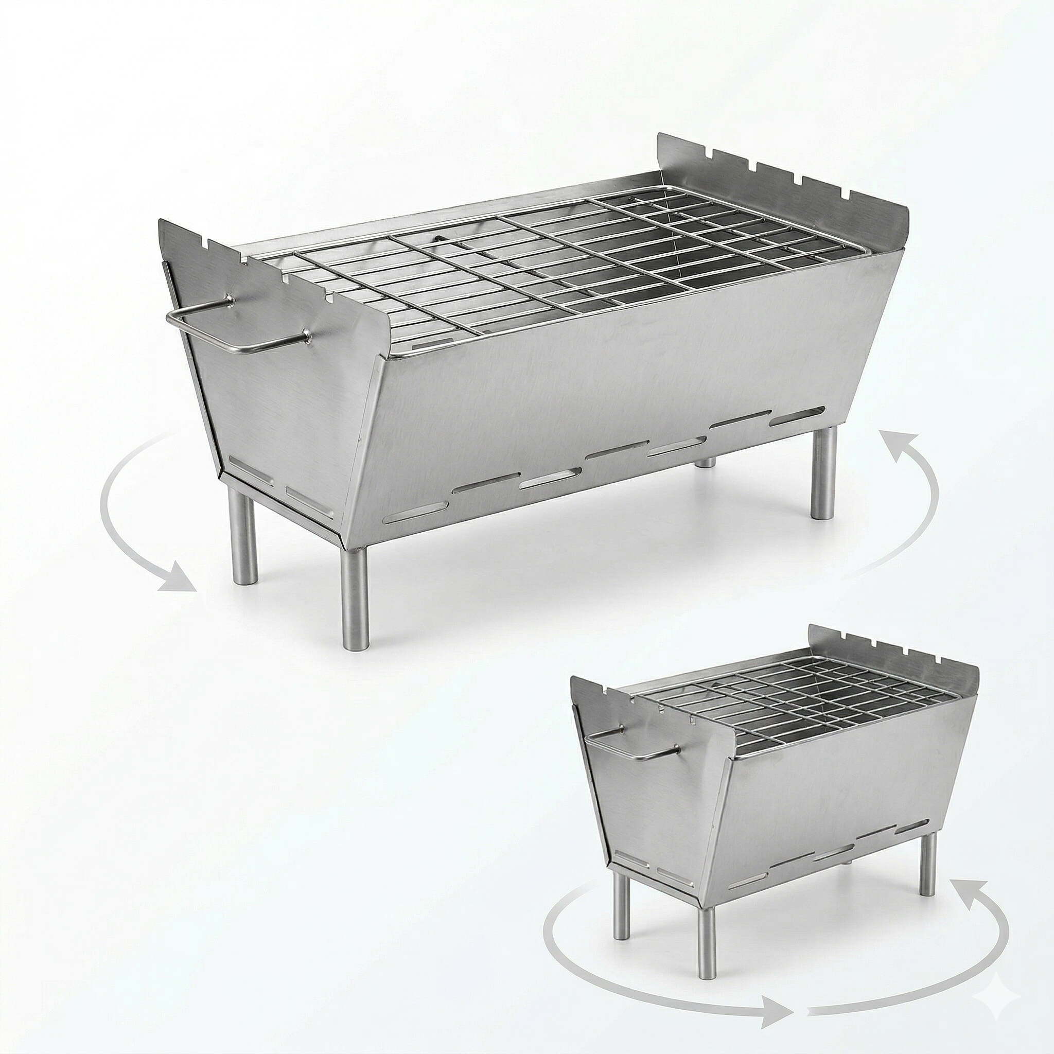 Pepebbq Stainless Steel Grill Basket