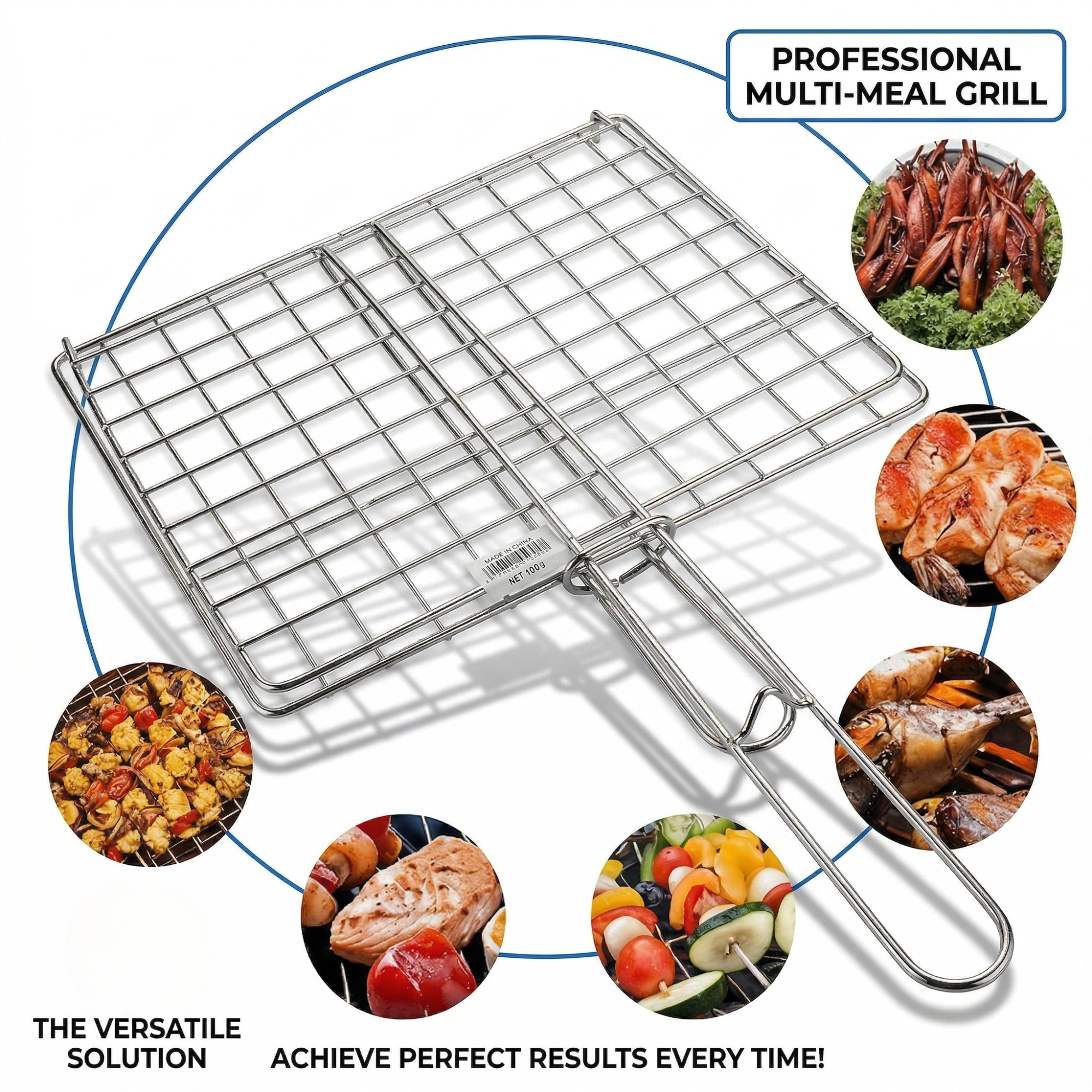 High Standard Grade Stainless Steel BBQ Grill Basket