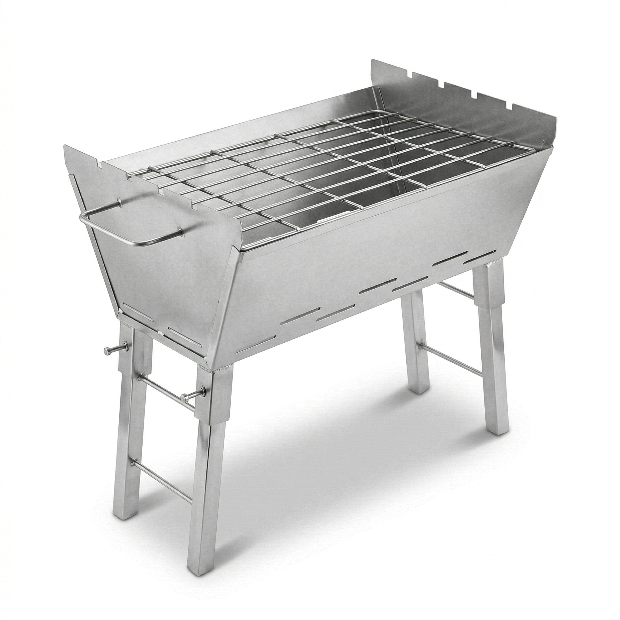 Portable Stainless Steel Charcoal BBQ Grill